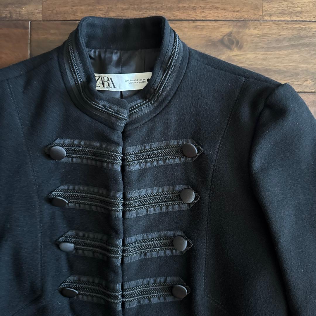 ZARA ナポレオン　ジャケット　XS ミリタリー　ウール
