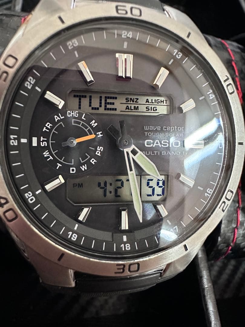 カシオ CASIO 電波ソーラー他時計セット 稼働品 良品 5本 アナデジ