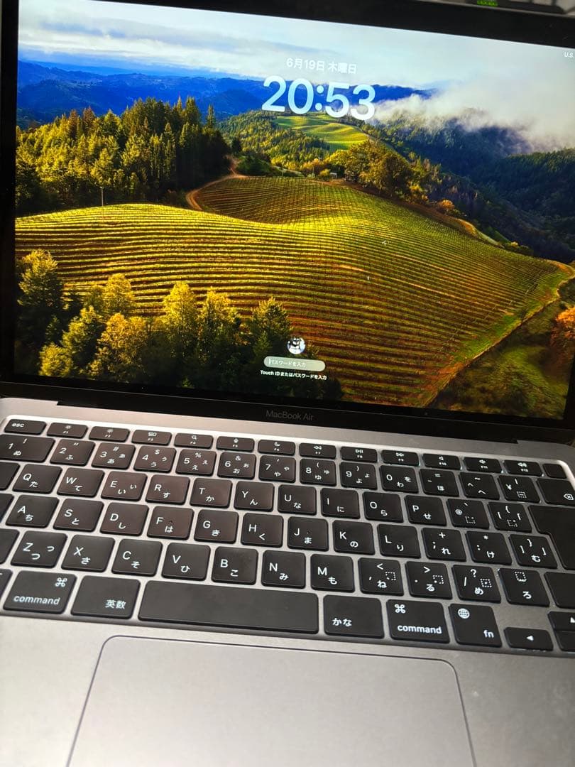 【美品】 MacBook Air m1 バッテリー100% 256gb