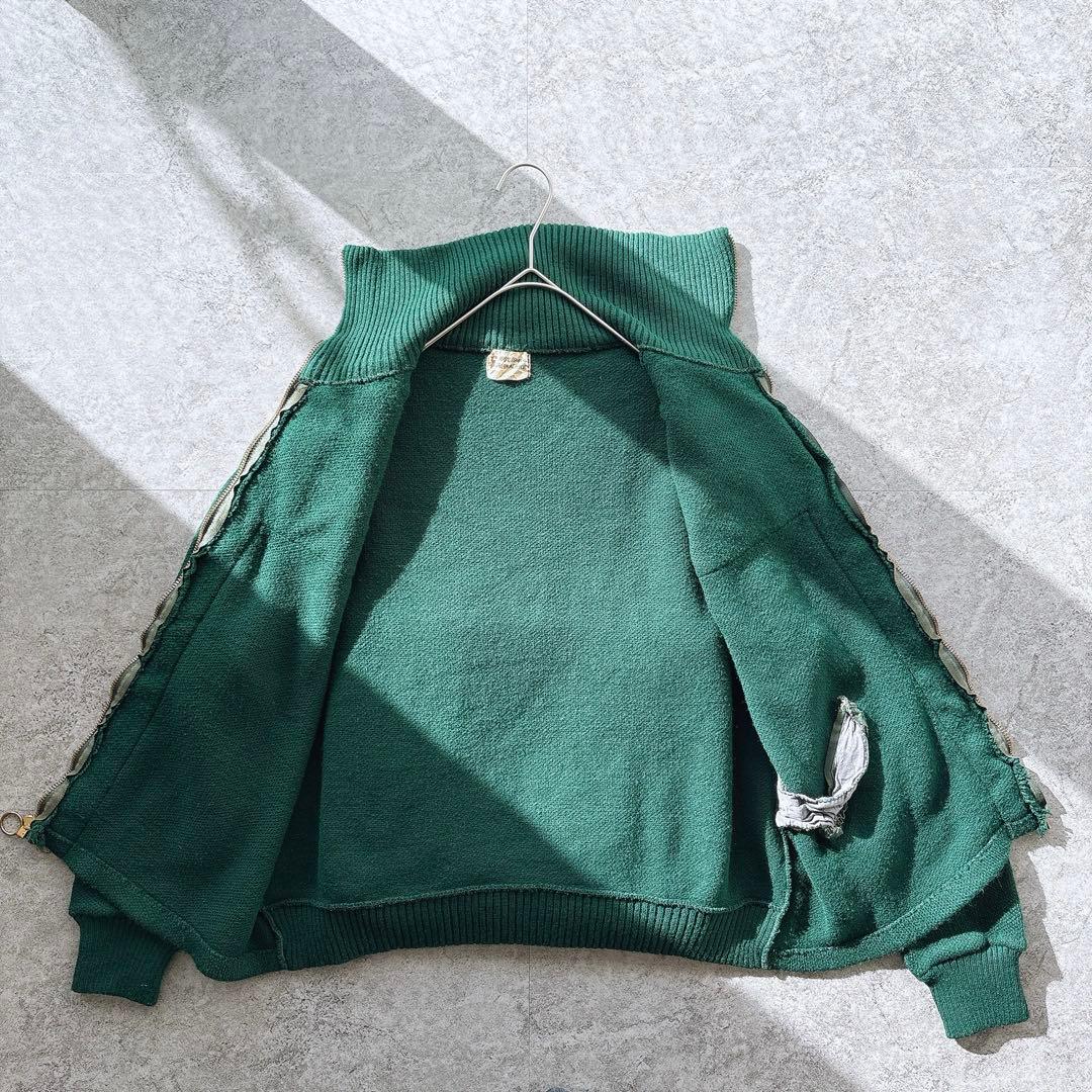 vintage 70s ユーロ ヴィンテージ ウール レザー切替 TALON