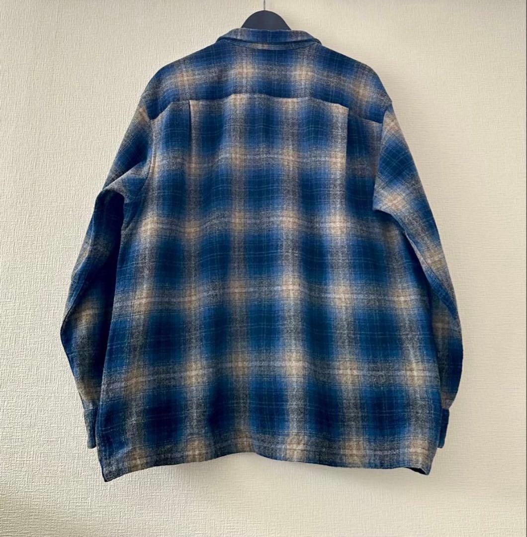 【超スペシャル 】90s ペンドルトン オンブレ チェック シャツ XL ブルー