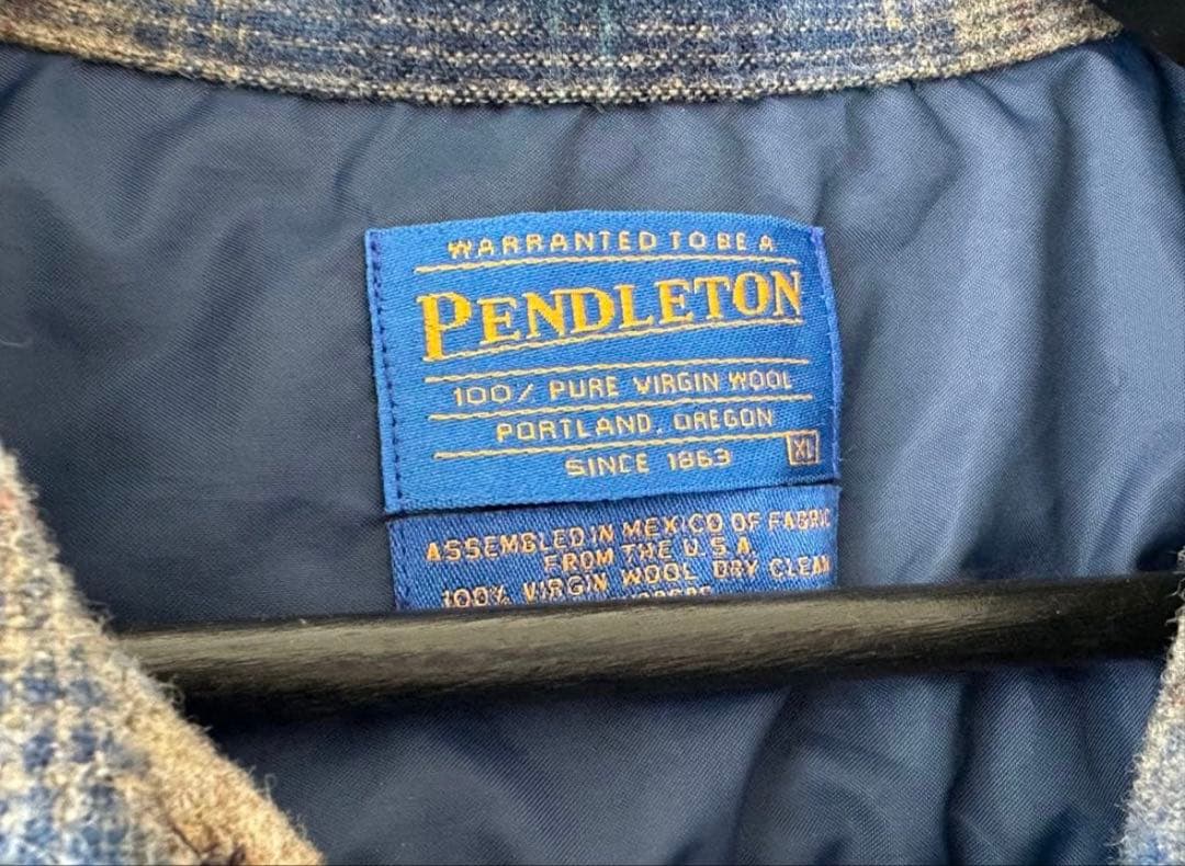 【超スペシャル 】90s ペンドルトン オンブレ チェック シャツ XL ブルー