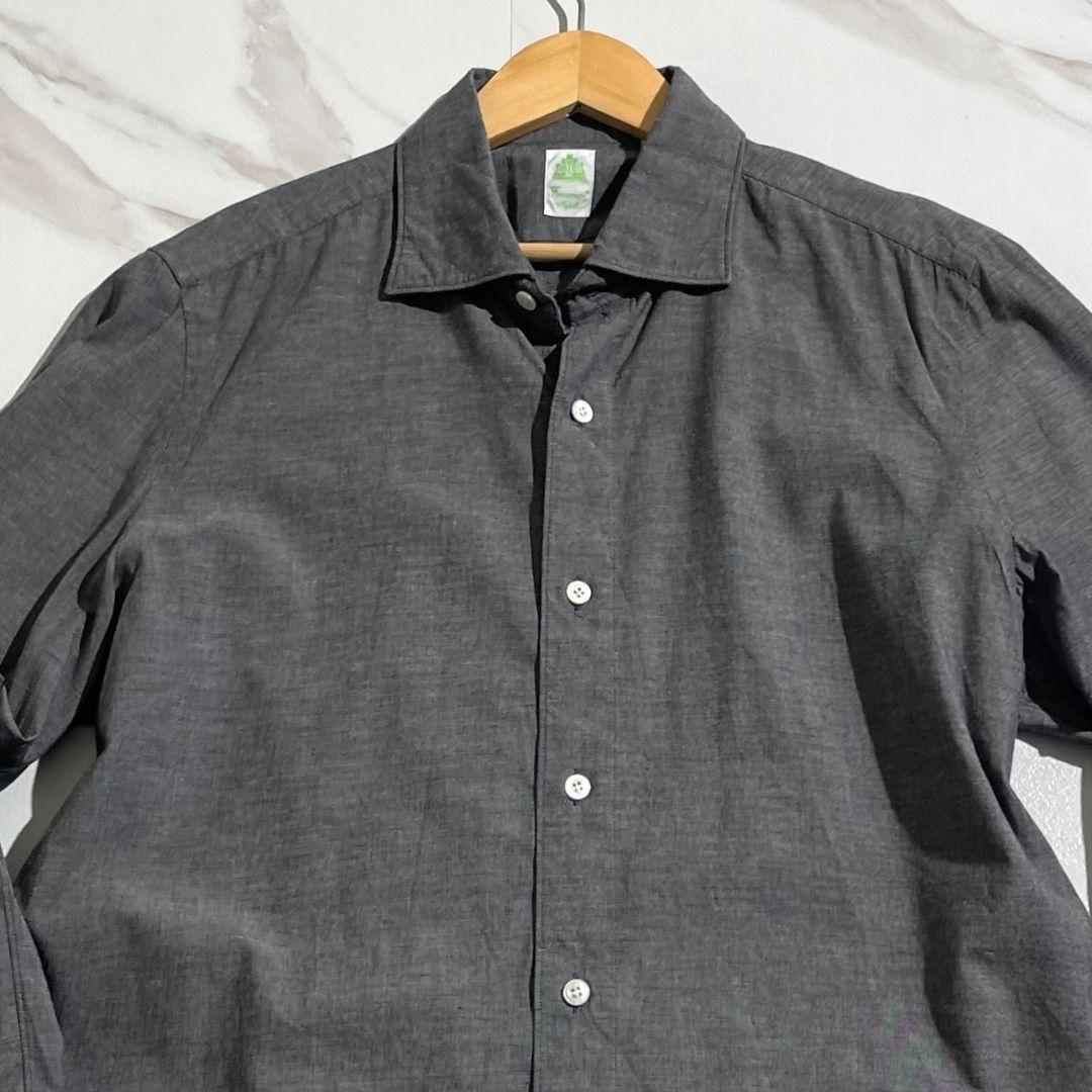 美品☆フィナモレ　長袖シャツ　コットン　SIAP SRL　イタリア製　手洗い可