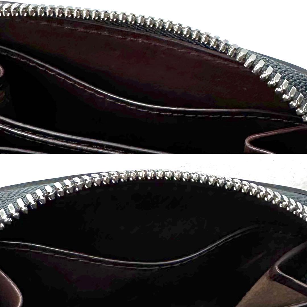 極美品✨CORBO ブライドルレザー ケース ラウンドジップ Dグリーン