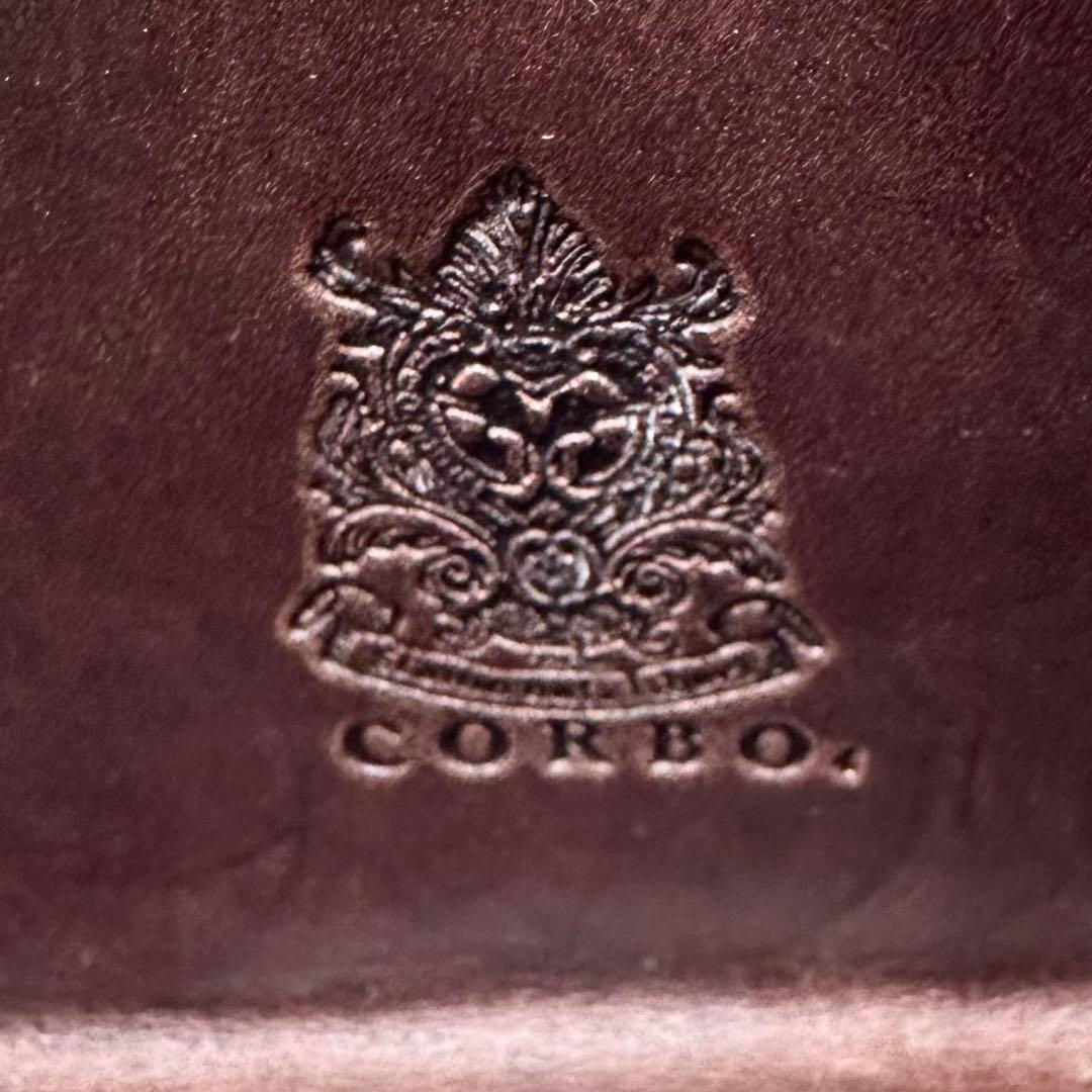 極美品✨CORBO ブライドルレザー ケース ラウンドジップ Dグリーン