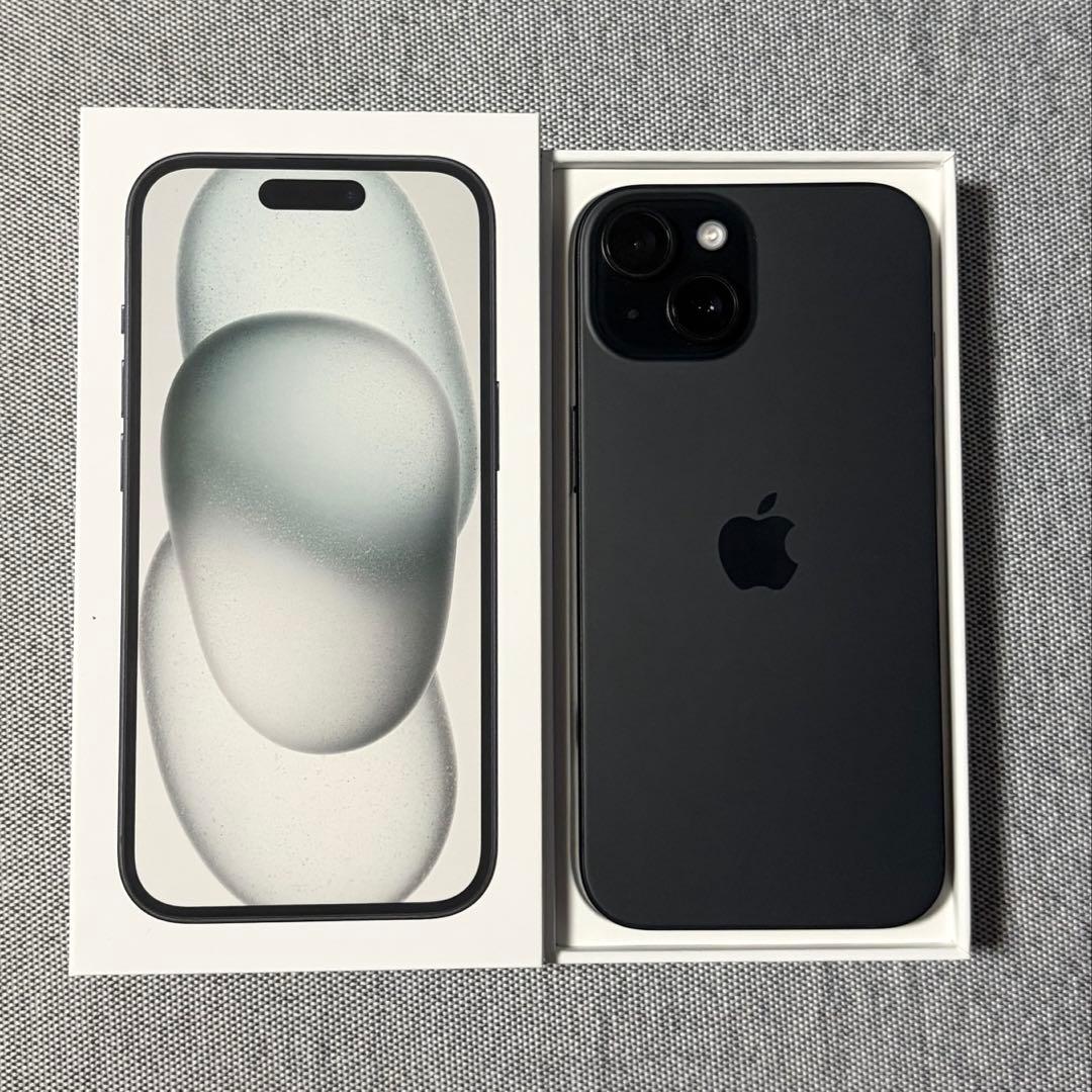 【美品】iPhone15 128GB ブラック SIMフリー