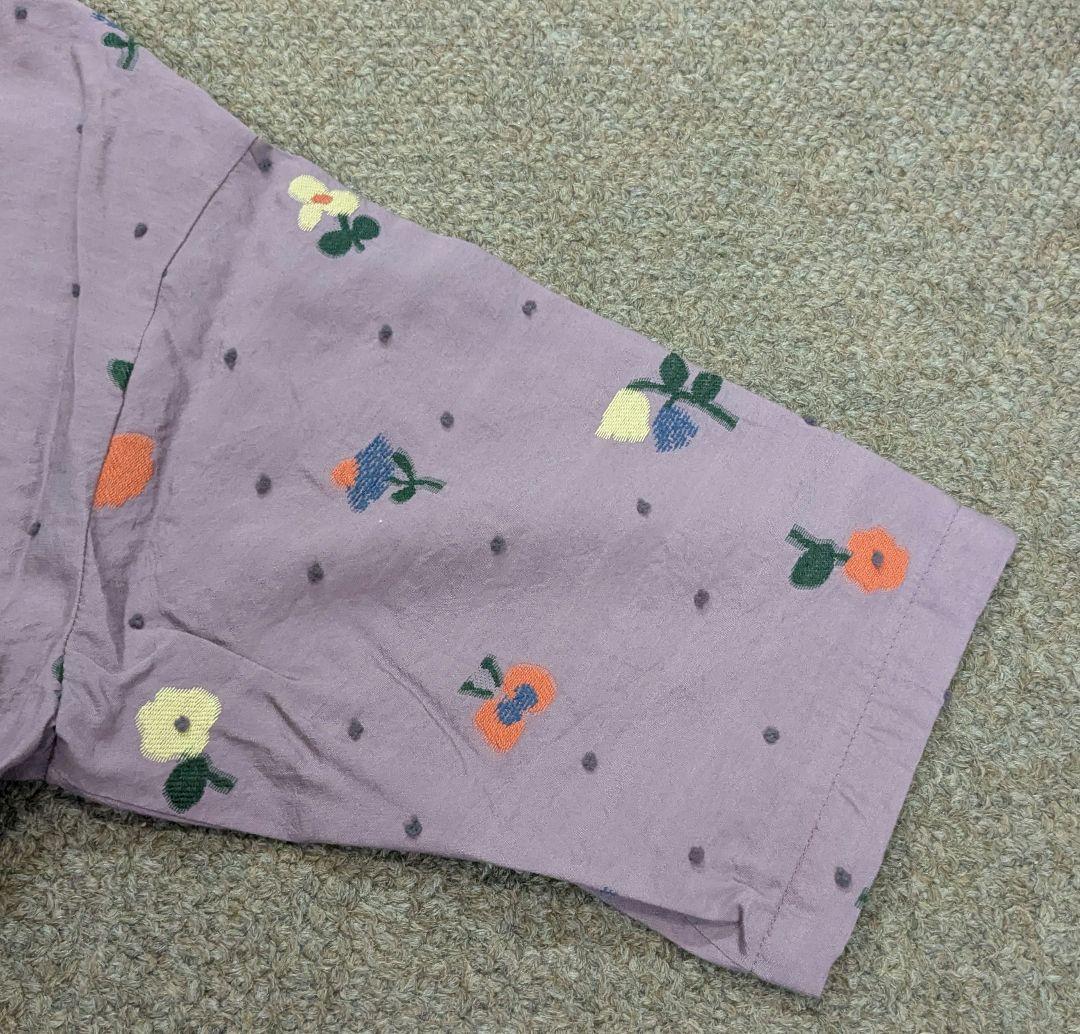 ☆新品☆ Ｍ.＆KYOKO コットン混フラワー刺繍風柄 ブルオーバー