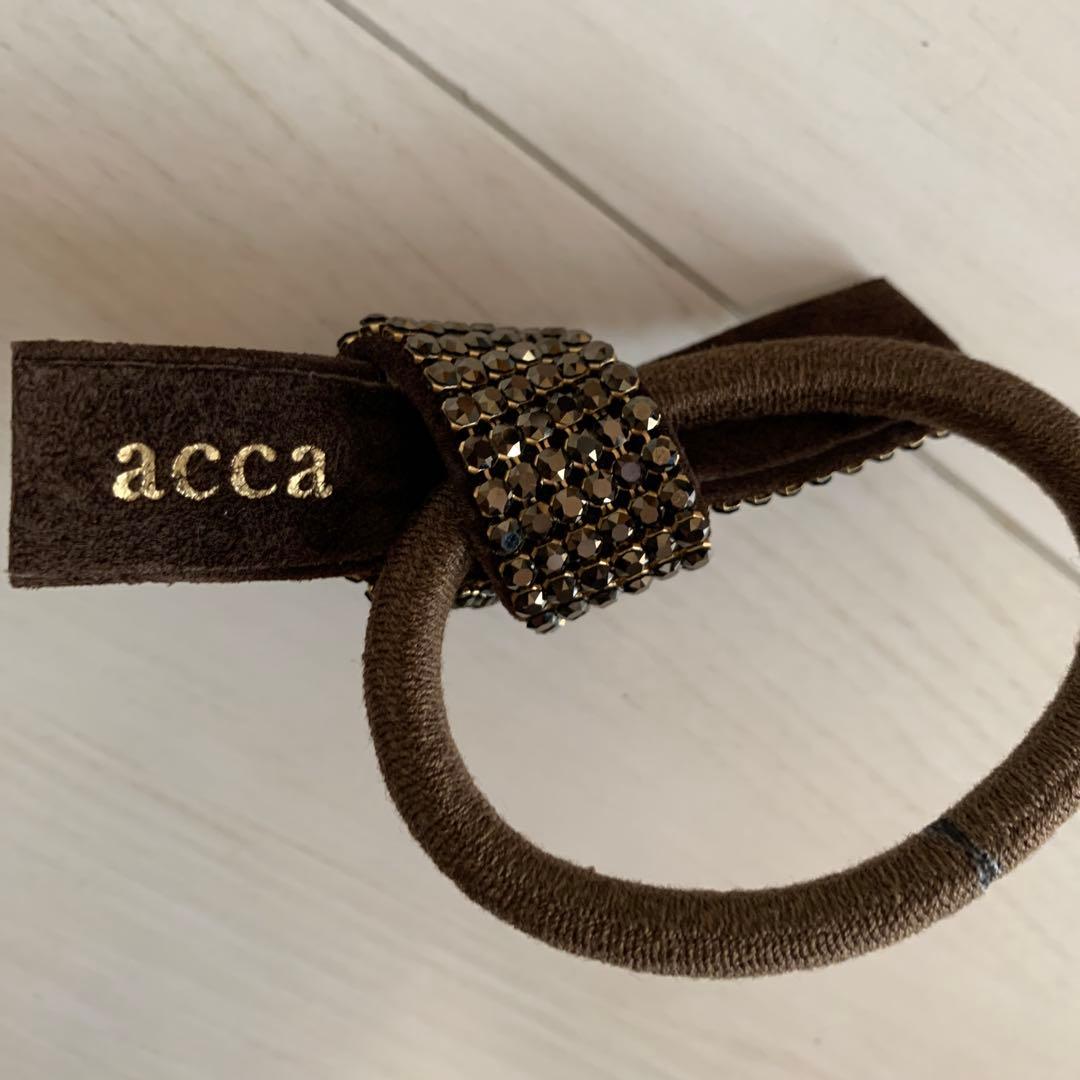 acca　アッカ ドレスポニー　ヘアゴム　ブラウン