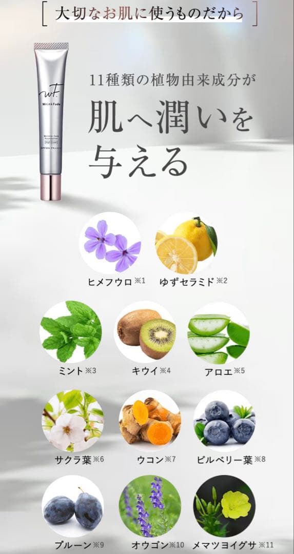 Wrinkle Fade リンクルケアファンデーション　ハイカバー　 2本