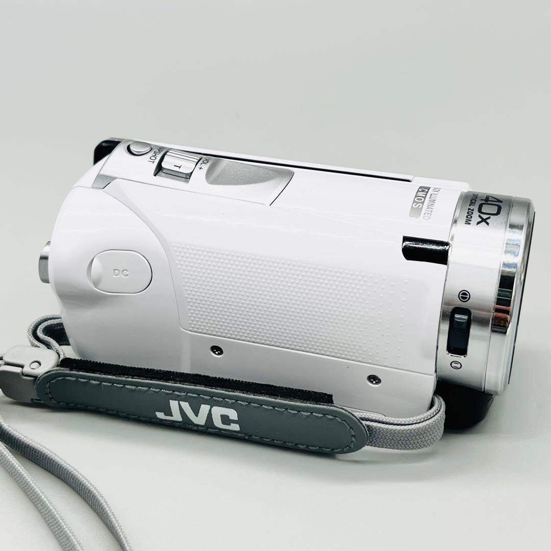 【バッグ付】美品 JVC Everio GZ-HM33 ホワイト ビデオカメラ
