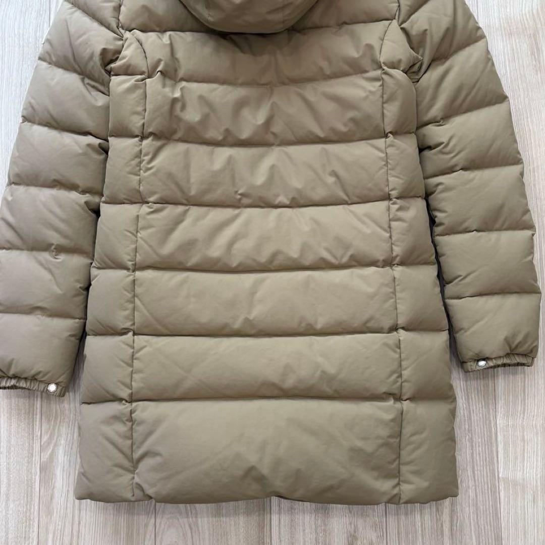 【美品】CAPE HEIGHTS ダウンコート ベージュ 袖ロゴ XS 秋冬