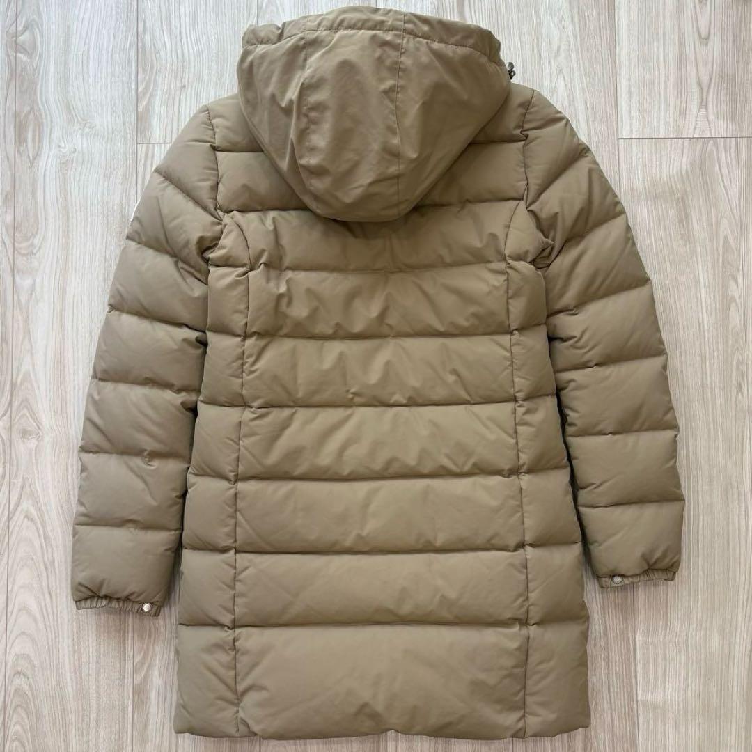 【美品】CAPE HEIGHTS ダウンコート ベージュ 袖ロゴ XS 秋冬