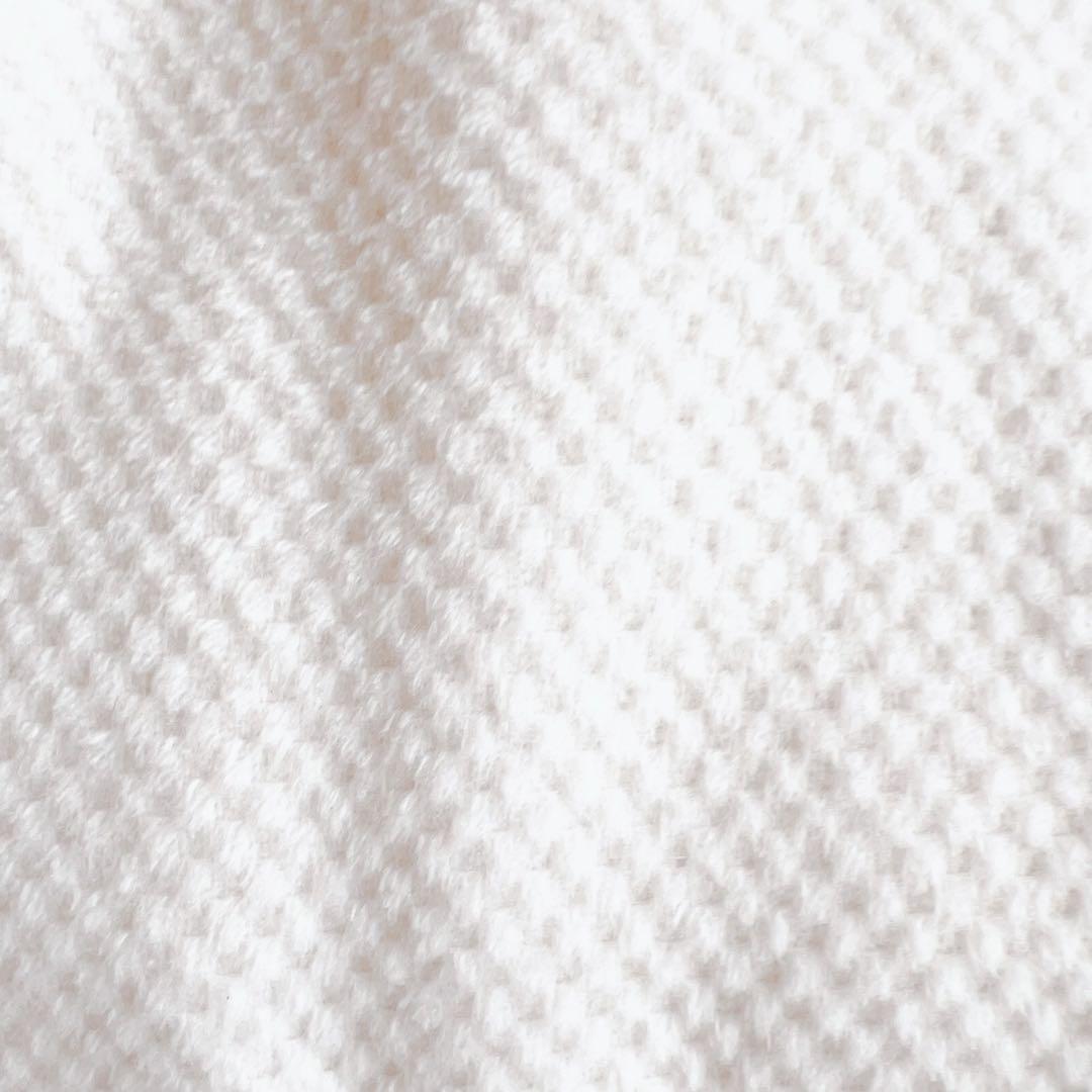 あみ LIZLISA系♡アイボリー ビジュー×リボンコート