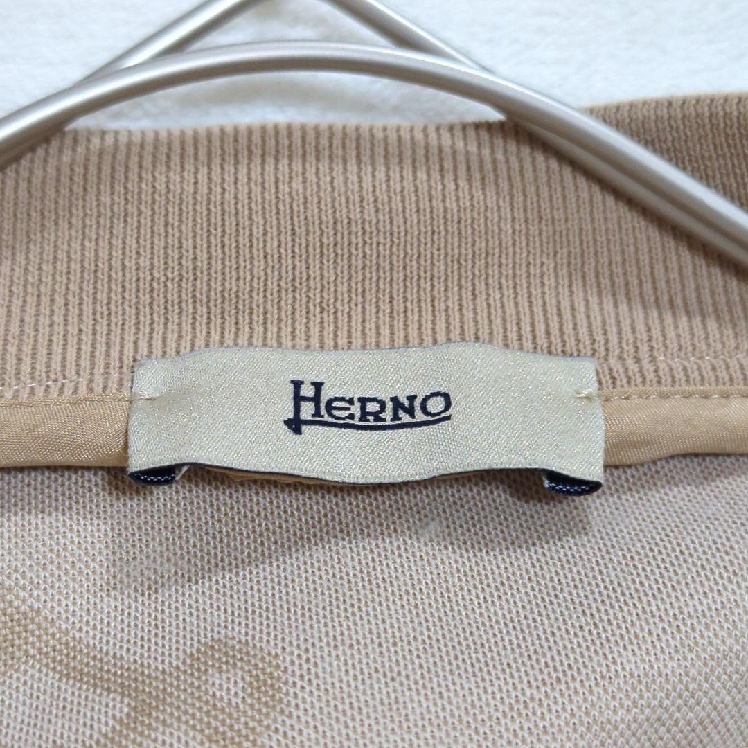 HERNO 42 近年モデル 総ロゴ モノグラム カーディガン ブラウン