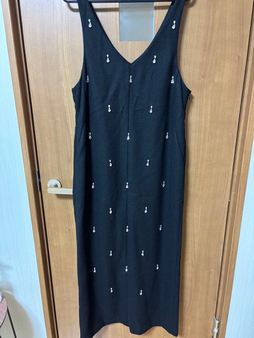 Ameri ブラック Vネック ワンピース Sサイズ