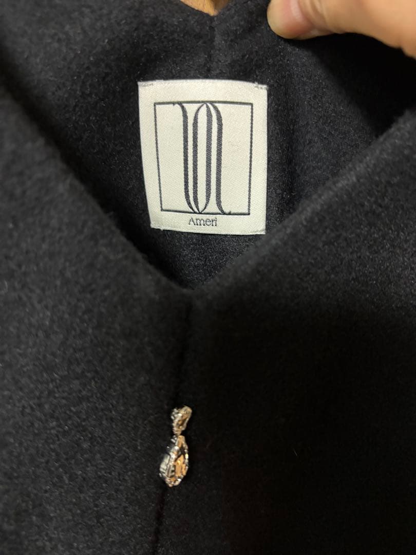 Ameri ブラック Vネック ワンピース Sサイズ