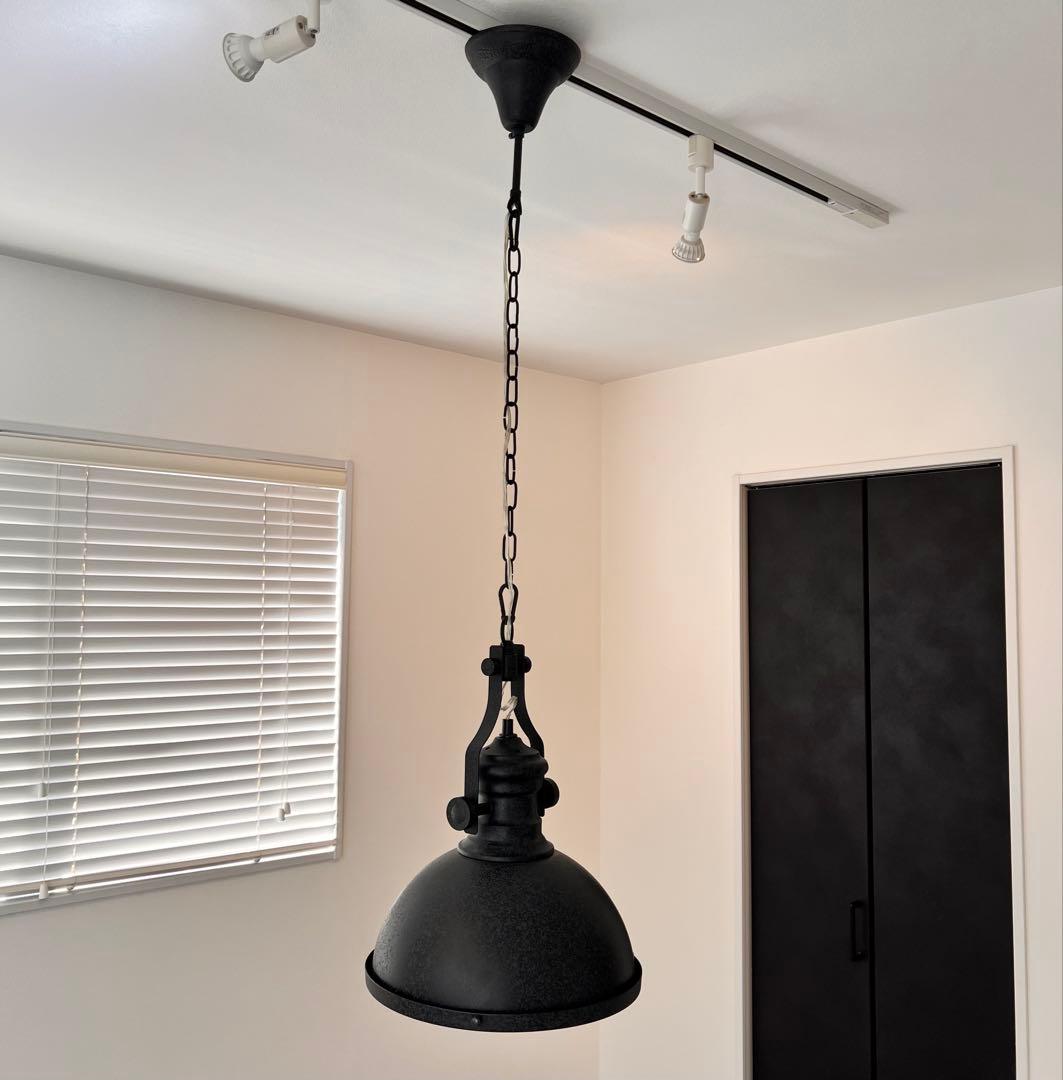 2個セット　インダストリアル　ペンダントライト　ブラック
