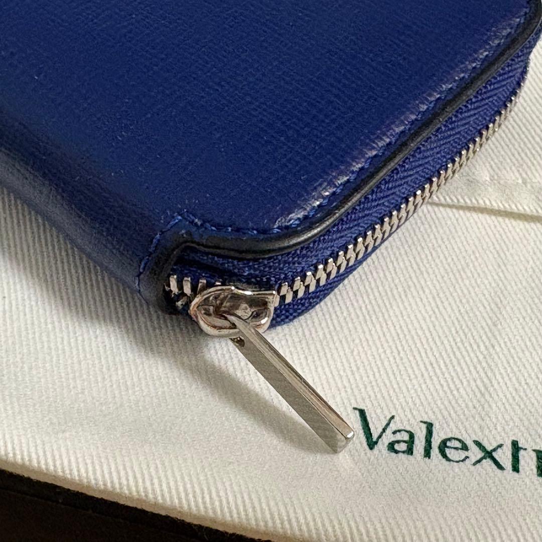 ヴァレクストラ ジップアラウンドカードフォルダー ミニウォレット ロイヤルブルー