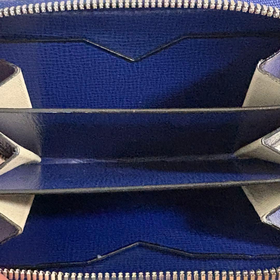 ヴァレクストラ ジップアラウンドカードフォルダー ミニウォレット ロイヤルブルー