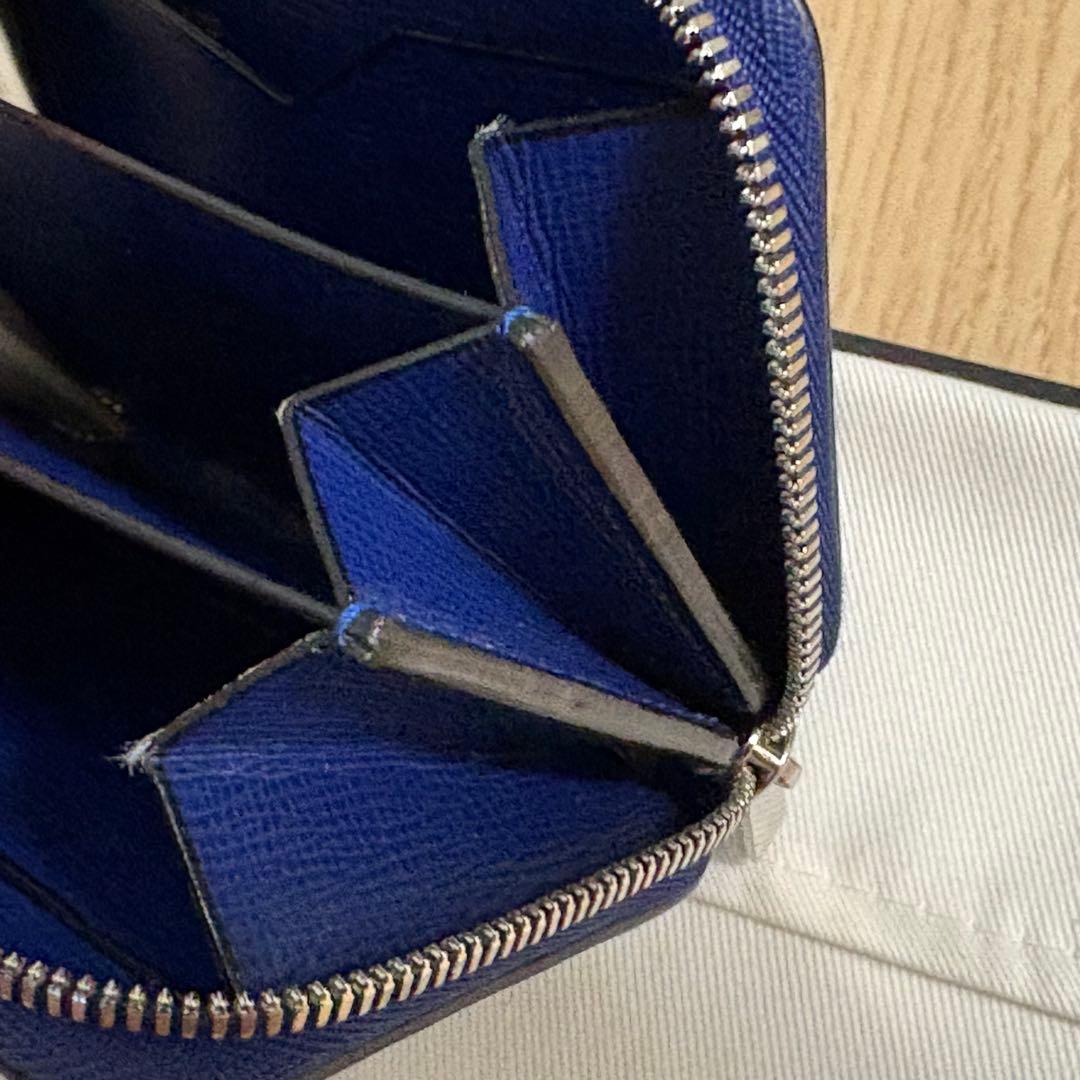 ヴァレクストラ ジップアラウンドカードフォルダー ミニウォレット ロイヤルブルー