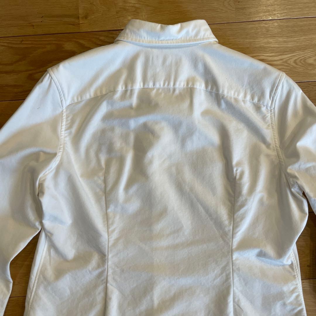 【美品】ポロ ラルフローレン ポロベア刺繍 ホワイト長袖シャツ　メンズL〜LL