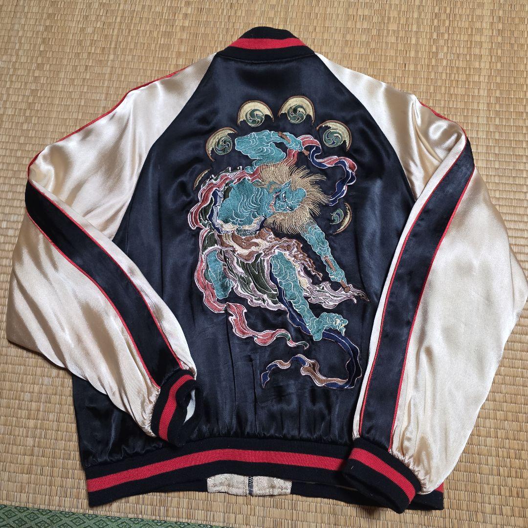 スカジャン　花旅楽団　SCRIPT　雷神　初期販売製品