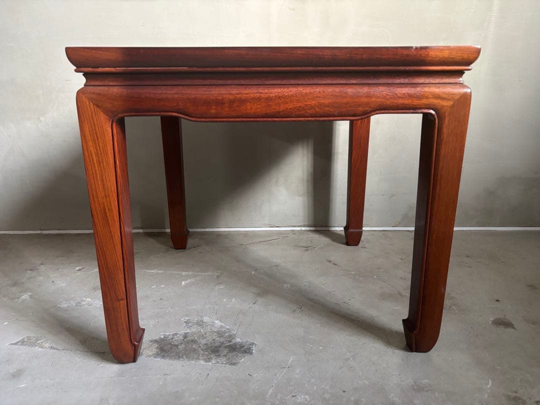 アンティーク 唐木 花梨 無垢材 サイドテーブル テーブル 古家具 木製