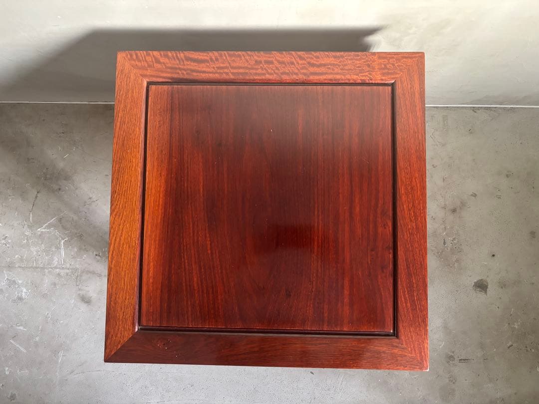 アンティーク 唐木 花梨 無垢材 サイドテーブル テーブル 古家具 木製