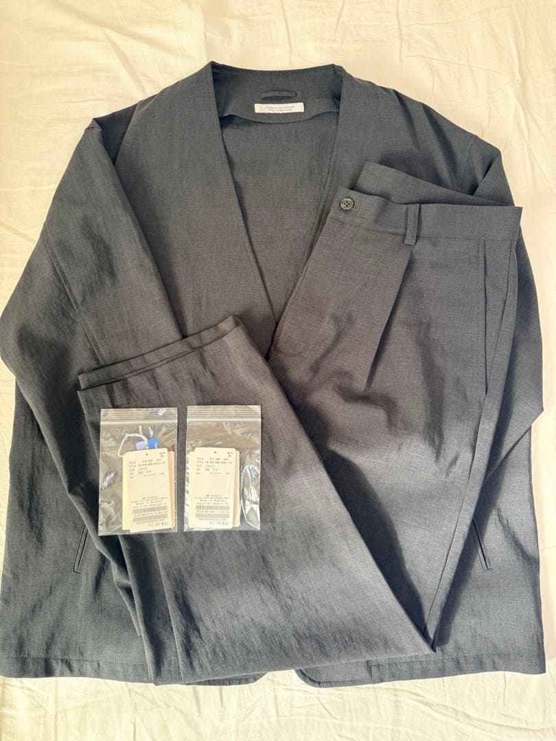 JOURNAL STANDARD グレー セットアップ　ノーカラージャケット