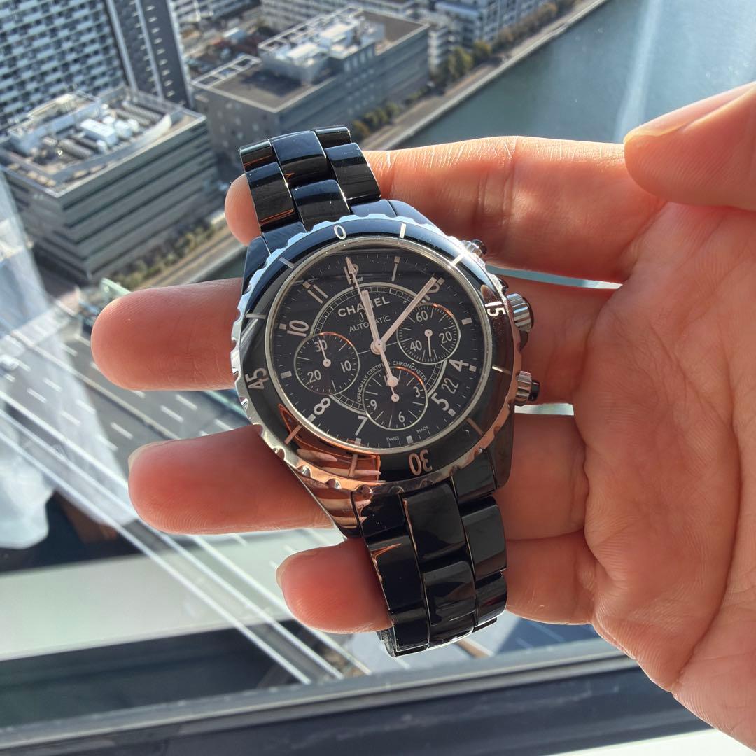 CHANEL J12 クロノグラフ　シャネル　 腕時計 ブラック セラミック