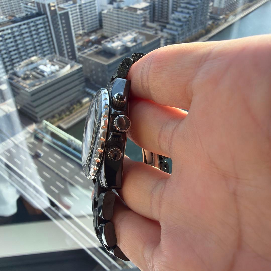 CHANEL J12 クロノグラフ　シャネル　 腕時計 ブラック セラミック