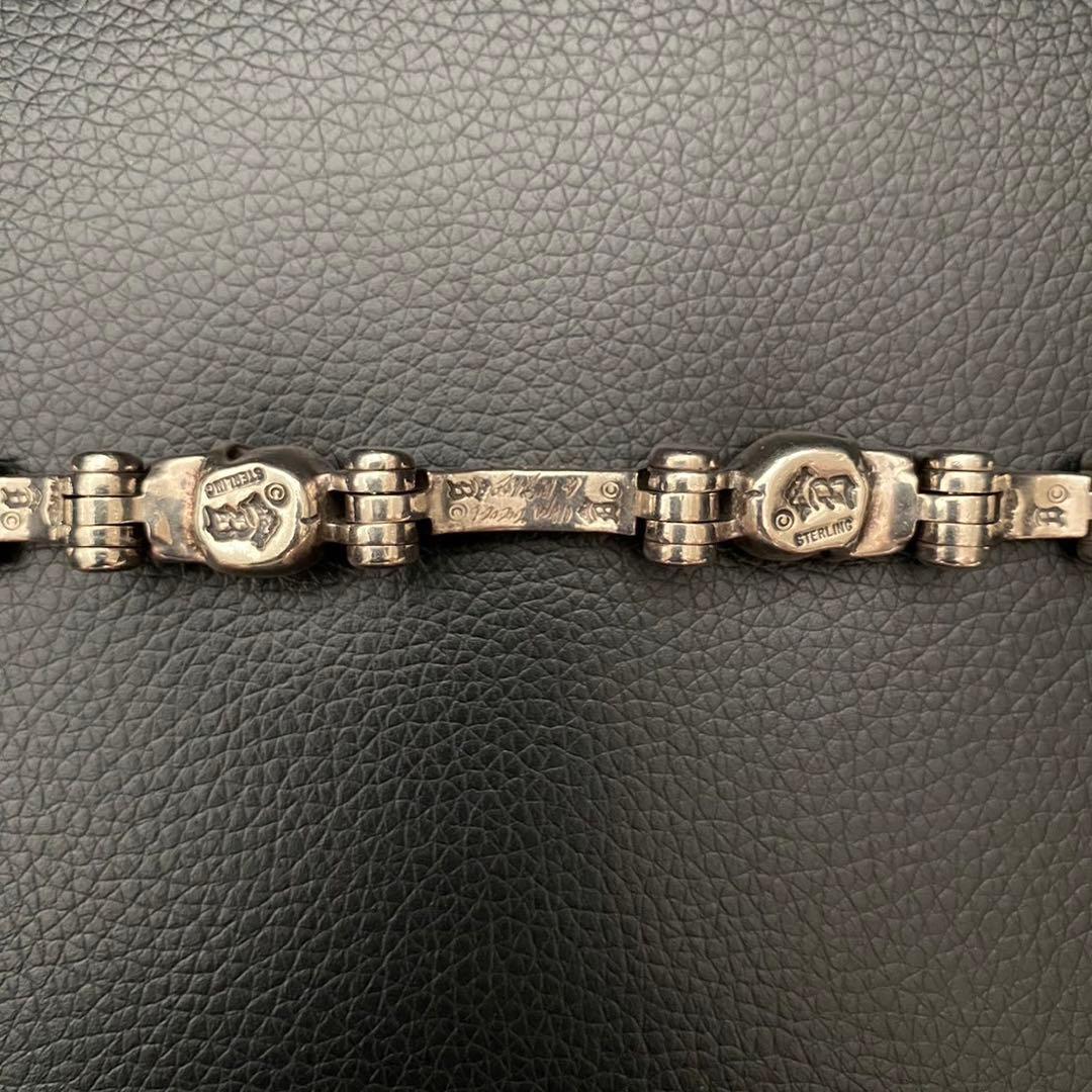 Bill Wall Leather スカル ブレスレット 18Ｋゴールドプレート