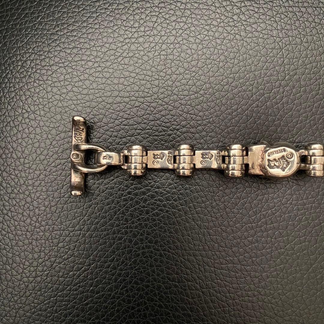 Bill Wall Leather スカル ブレスレット 18Ｋゴールドプレート