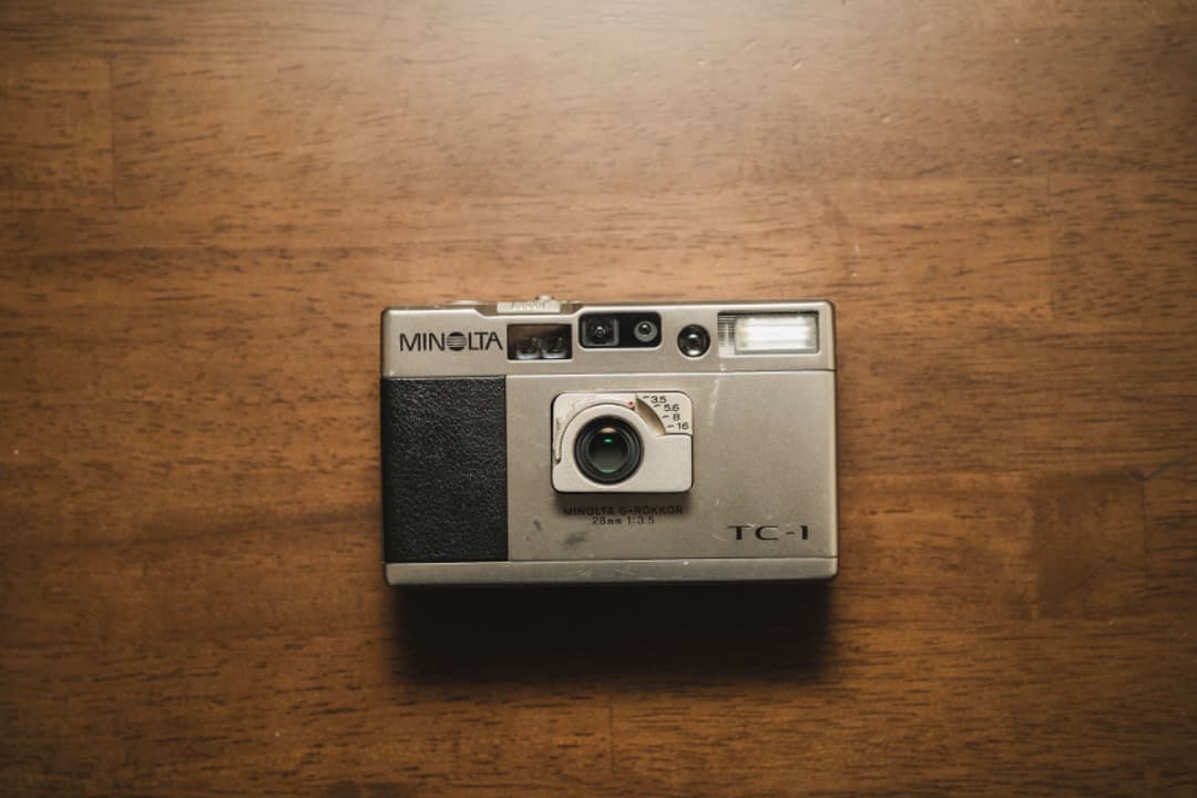 Mapleミノルタ TC-1 コンパクトカメラ（ケース・説明書付き）