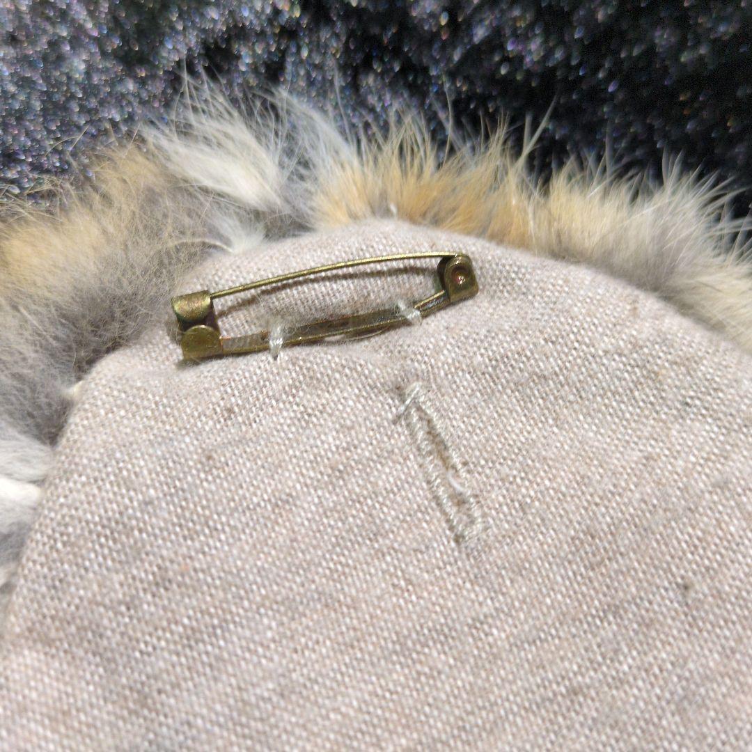 ​goa ゴア リアルファー コンチョ付 ラビットファー　ベルトセット