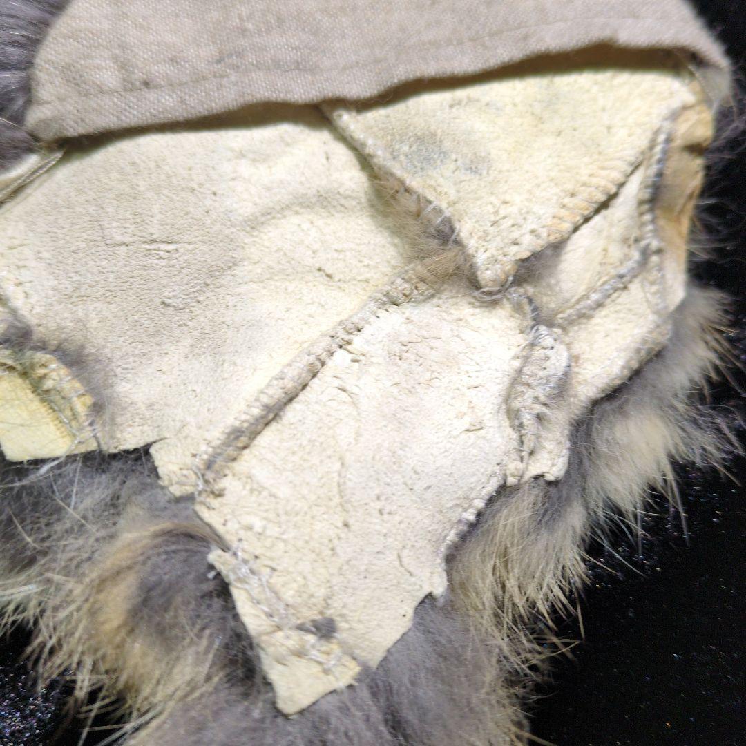 ​goa ゴア リアルファー コンチョ付 ラビットファー　ベルトセット