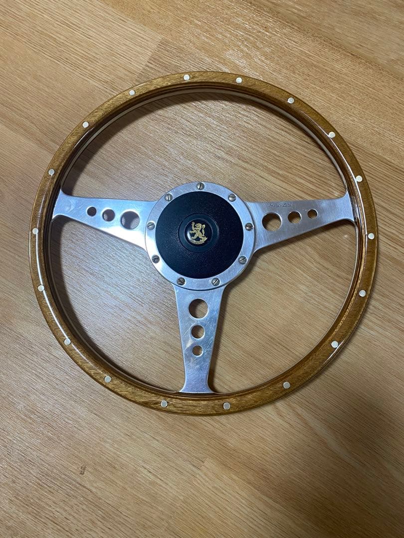 モトリタ　ウッド3本スポークステアリング