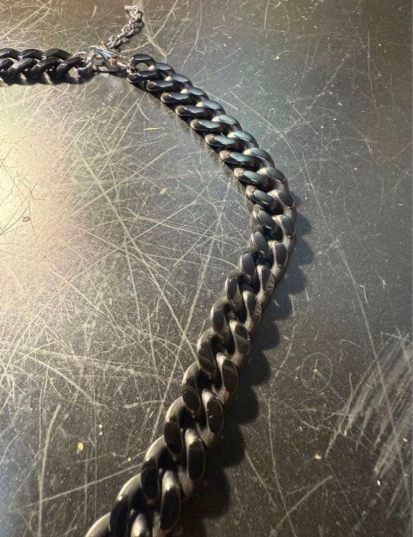 【限定価格！】　diesel ネックレス　メンズ　アクセサリー　ブラック　ロゴ