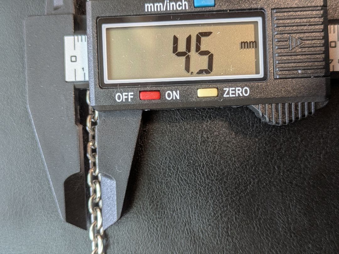 サードSAAD ステンレス アズキ 太チェーン 4.5mm幅 44cm