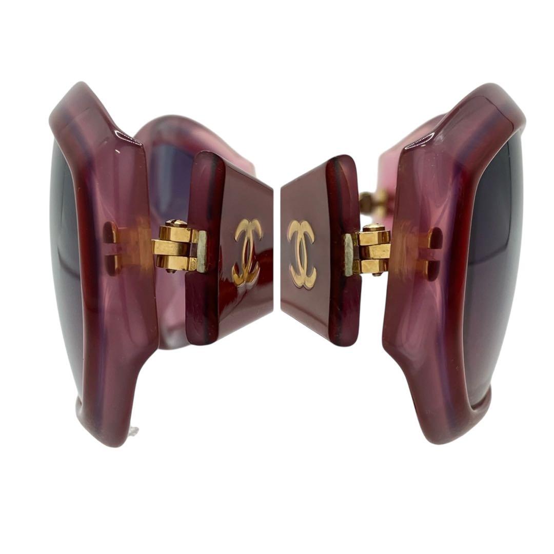 CHANEL シャネル サングラス アイウェア ココマーク　グラデーション　赤