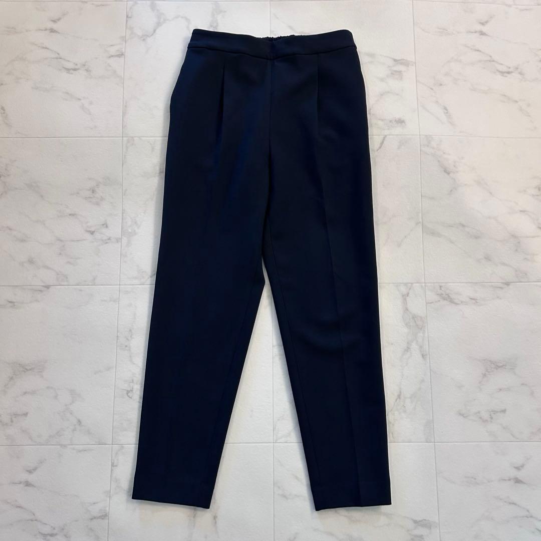 グリーンレーベルリラクシング　ダブルクロス ノーラペル ジャケットパンツ　洗える