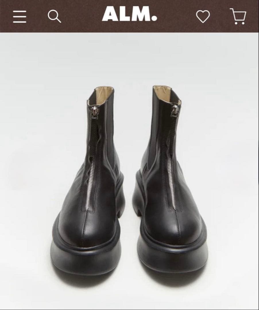 【ALM.】PRIMO LEATHER BOOTS サイドゴア アルム 38