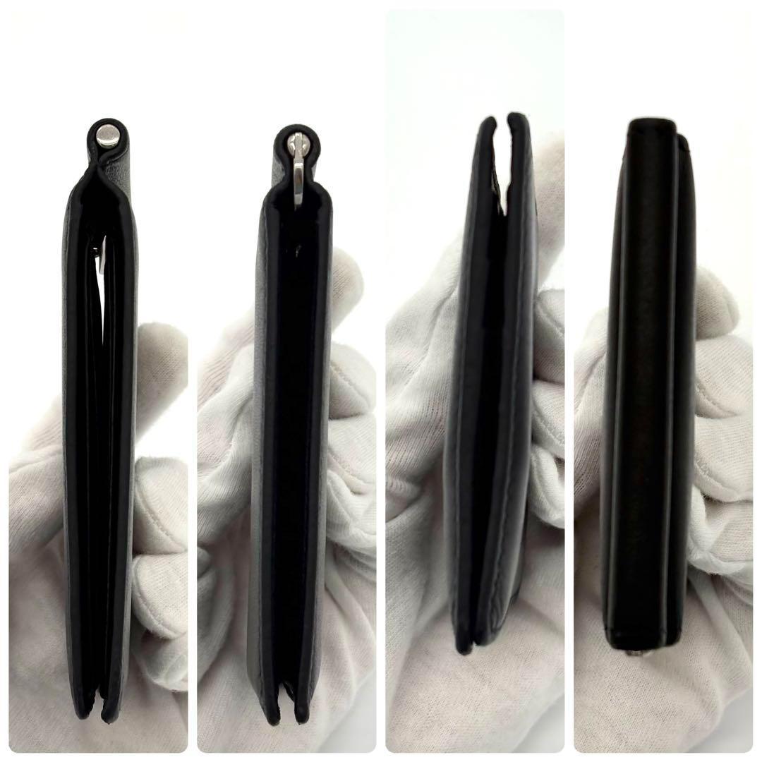 バレンシアガ マネークリップ お札入れ カーフ 黒 ブラック 箱 袋付き1857