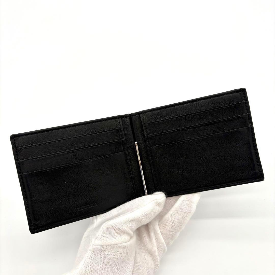 バレンシアガ マネークリップ お札入れ カーフ 黒 ブラック 箱 袋付き1857