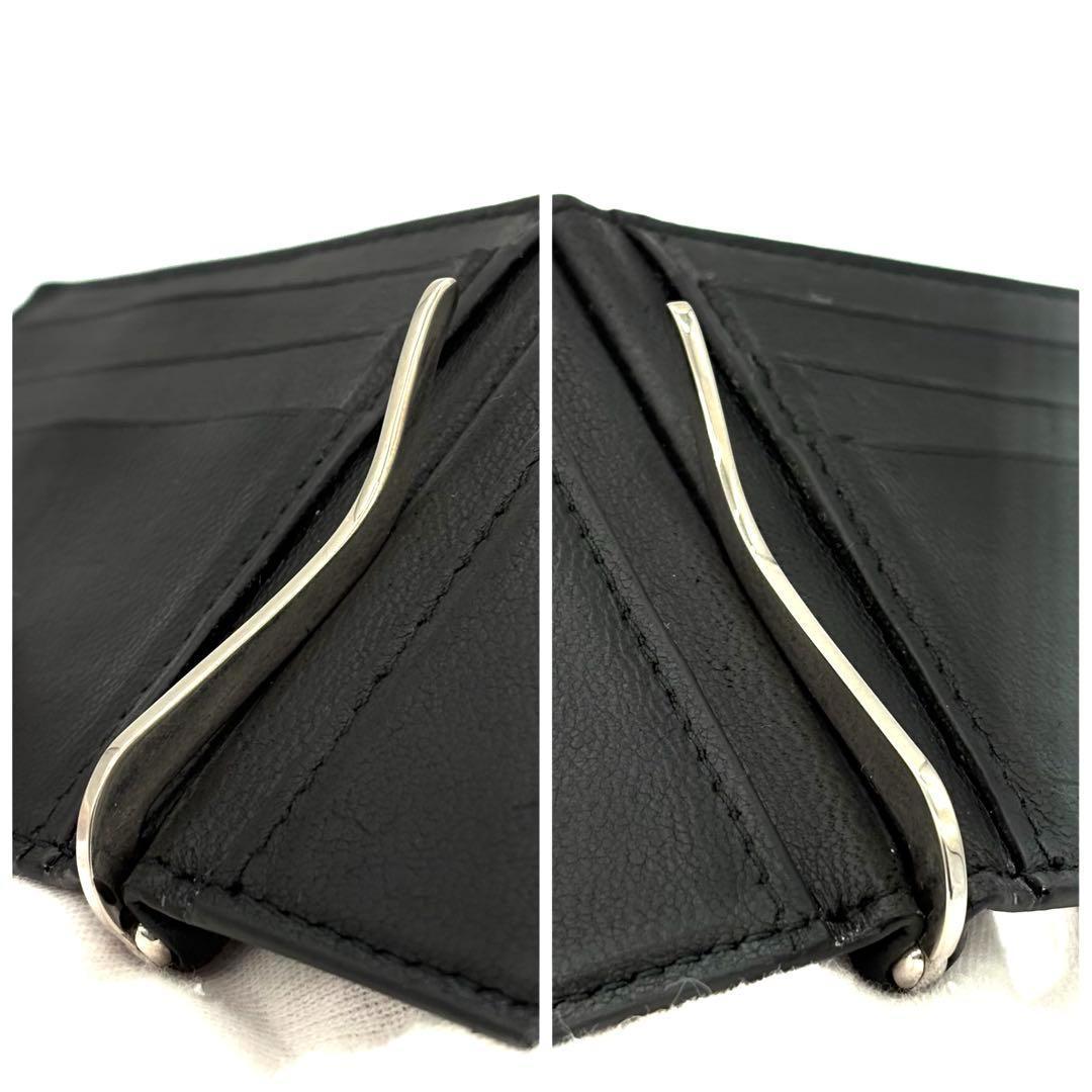 バレンシアガ マネークリップ お札入れ カーフ 黒 ブラック 箱 袋付き1857