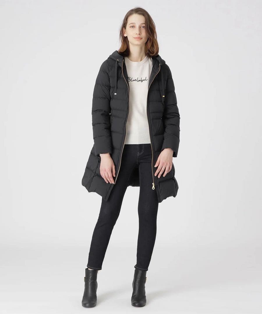 最終価格　超美品　ストレッチフィットロングダウン￥１０７８００ブルーレーベル３６