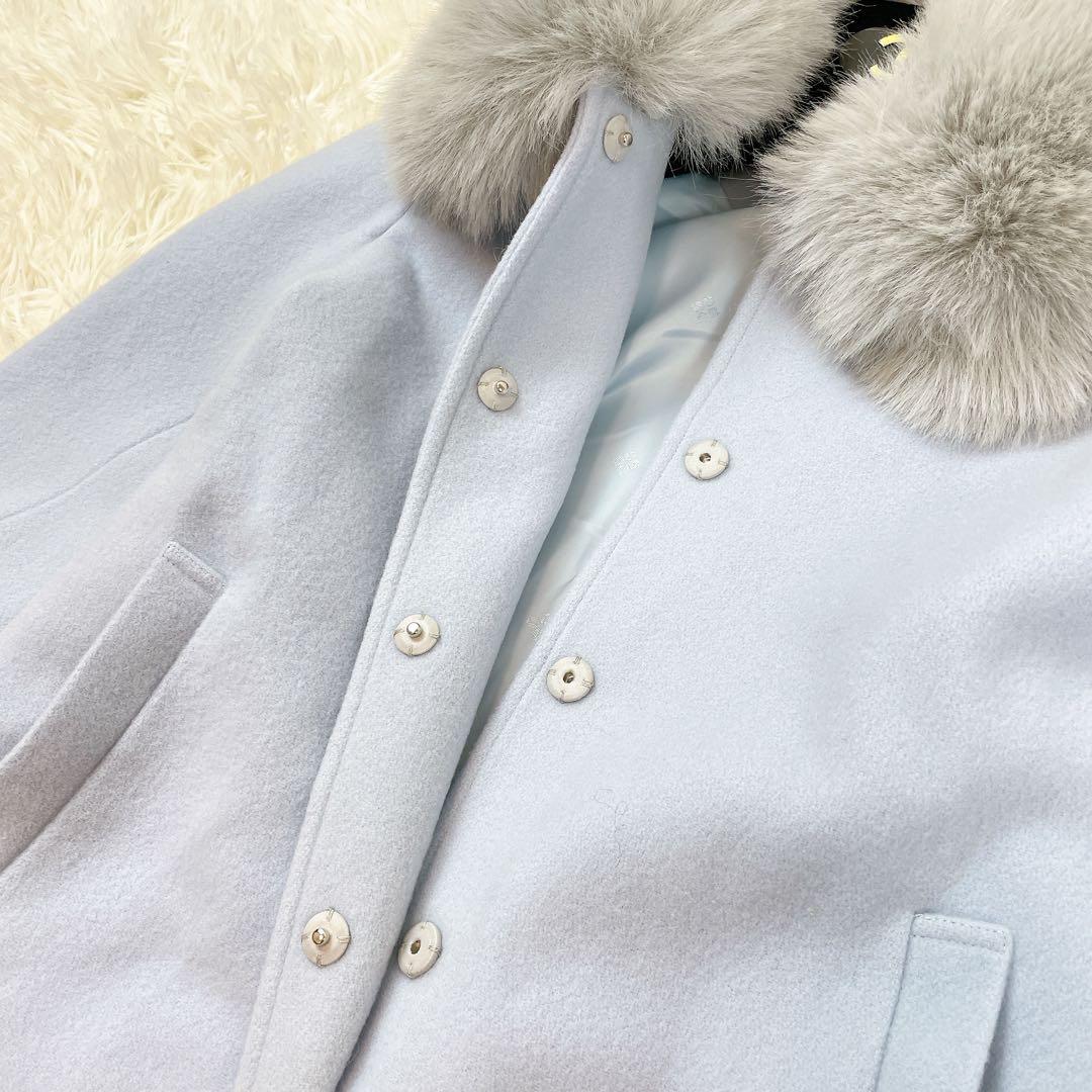 極美品✨ケイトスペード キッズ ウールコート ビジュー フェイクファー 130