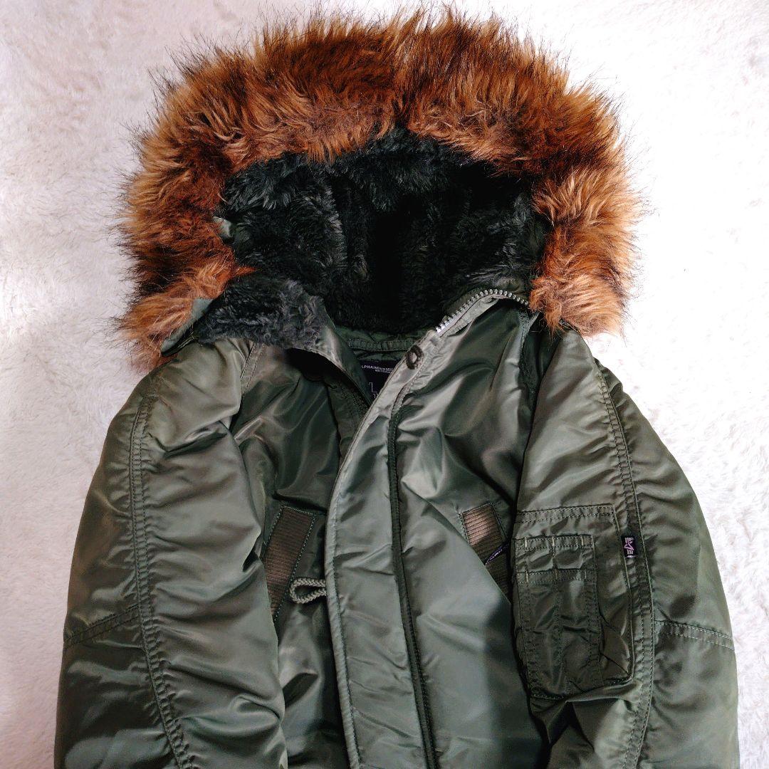 ALPHA N-3B 美品 カーキ Sサイズ ミリタリージャケット ラグラン