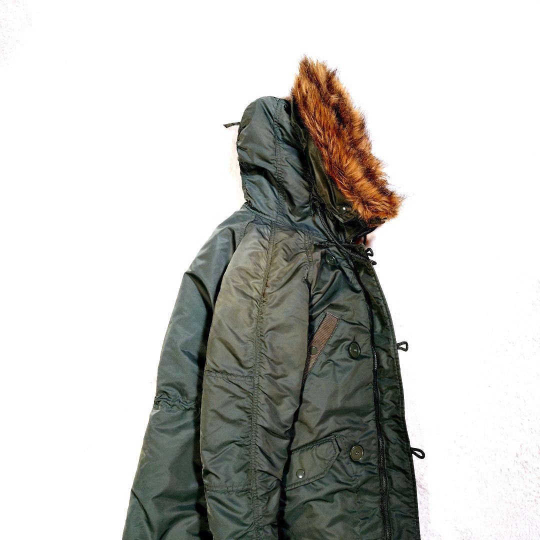 ALPHA N-3B 美品 カーキ Sサイズ ミリタリージャケット ラグラン