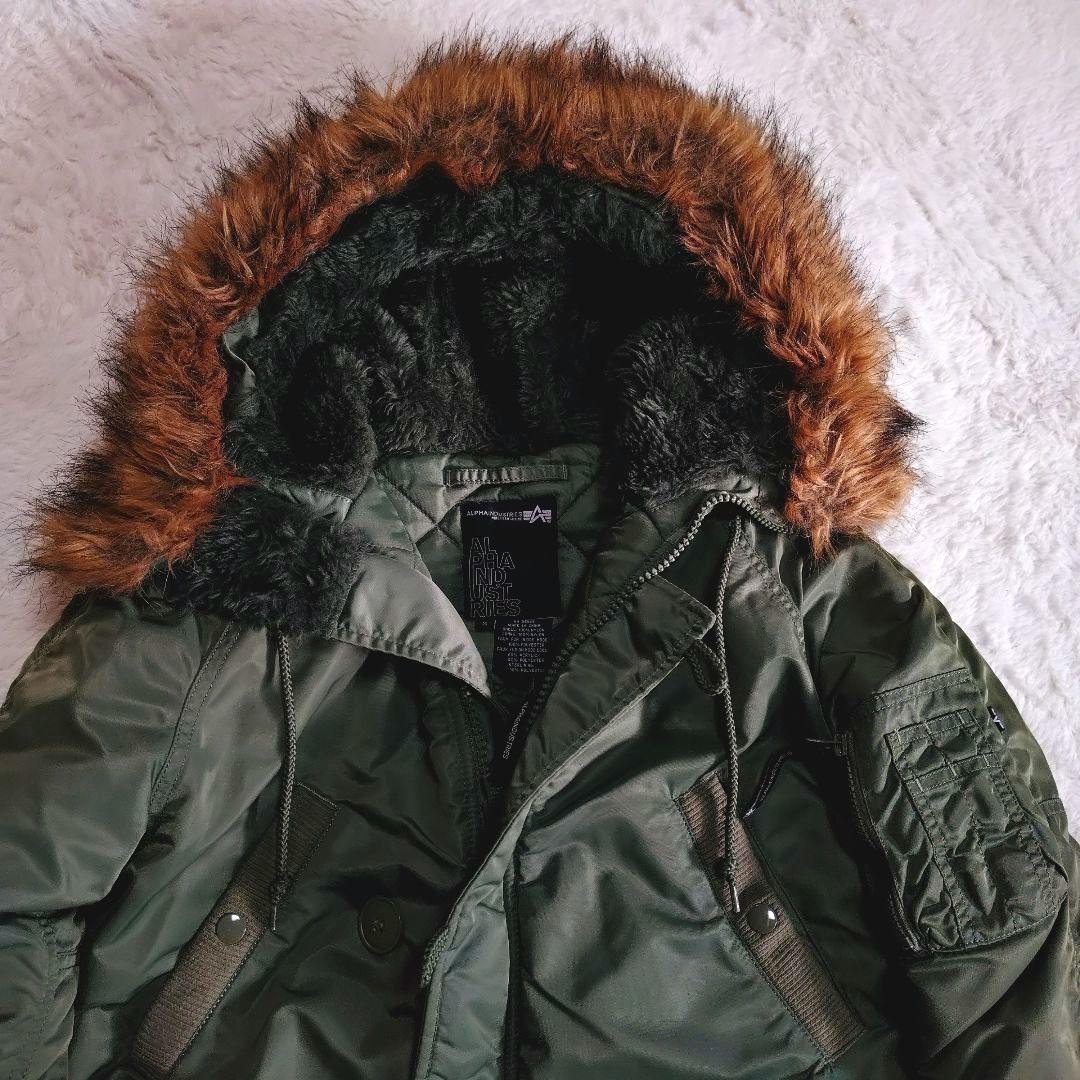 ALPHA N-3B 美品 カーキ Sサイズ ミリタリージャケット ラグラン